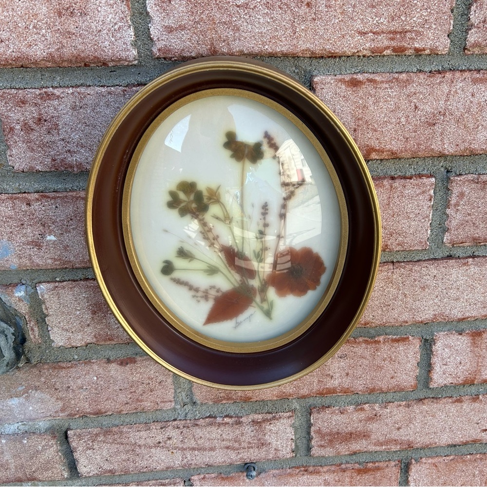 Pressed Botanical Prints, Oval Frame Wall Art - Picture 4 of 8